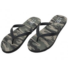 S8079-M  - Wholesale Men's " Wave " Comfortable Super Soft Upper Camouflage Thong Sandals 
